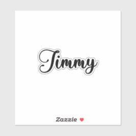 Jimmy Name - Handgeschriebene Kalligrafie Aufkleber