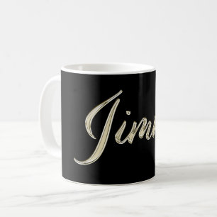 Jimmy Name whitegold Tasse Teetasse Kaffeetasse