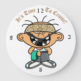 Jimmylowrider-Uhr Große Wanduhr