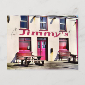 Jimmy's Pub Irish Postcard Postkarte