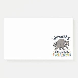 Jimothy anders zu sein ist meine Superkraft Post-it Klebezettel
