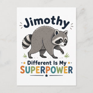 Jimothy anders zu sein ist meine Superkraft Postkarte