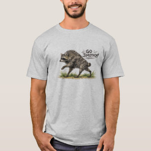 Jimothy der Waschbär im Gras T-Shirt