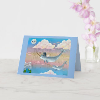 Jimothy der Waschbär Whimsical Karte