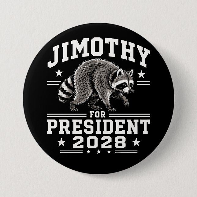 Jimothy für Präsident 2028 Button (Vorderseite)