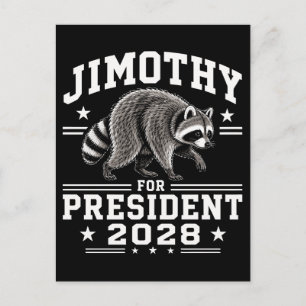 Jimothy für Präsident 2028 Postkarte