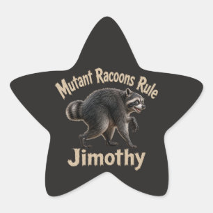 Jimothy Waschbär Aufkleber