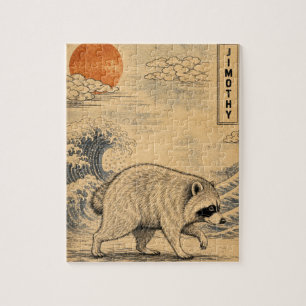 Jimothy Waschbär-Puzzle – Süße Waldwaschbären