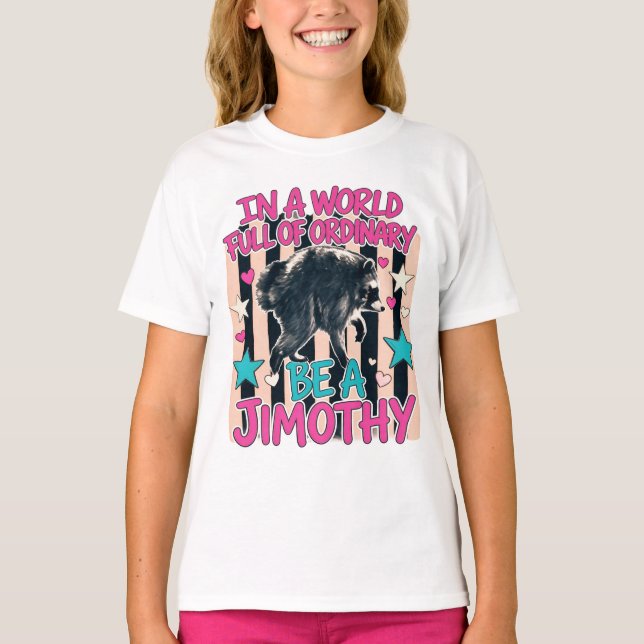 Jimothy Waschbär T-Shirt (Vorderseite)