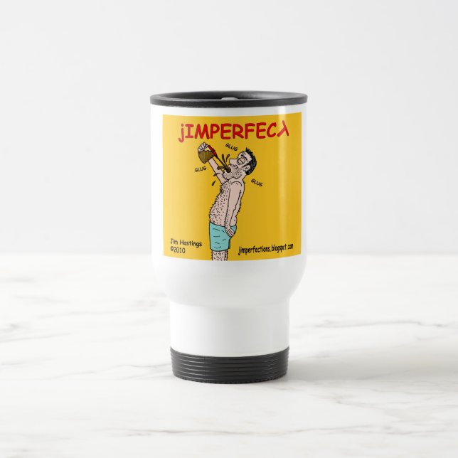jIMPERFECT Glug Glug Reise-Tasse Reisebecher (Mittel)