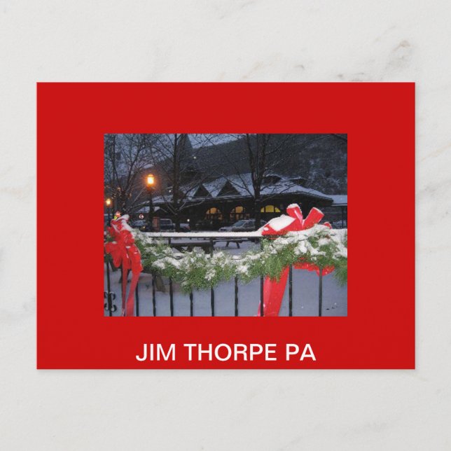 JimThorpeStationLg, JIM THORPE PA Postkarte (Vorderseite)
