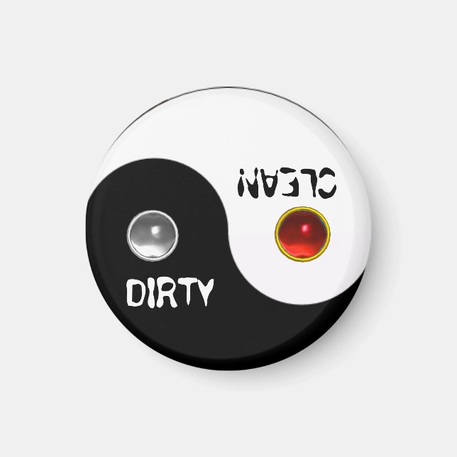 JIN JANG DIRTY CLEAN DISHWASHER MAGNET (Vorne)