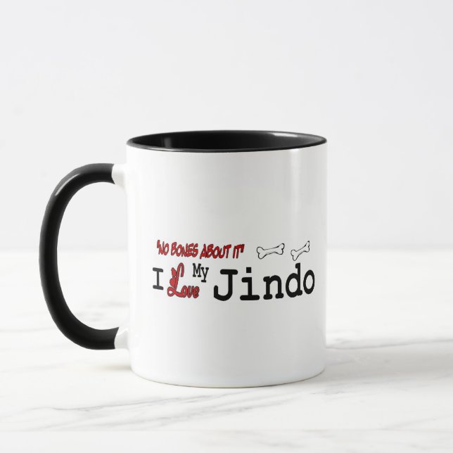 Jindo (I Liebe) Tasse (Links)
