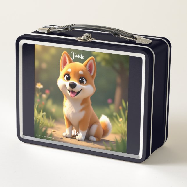 Jindo Metal Lunchbox (Vorderseite)
