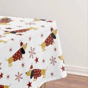 Jingle All the Dackel Way Tischdecke