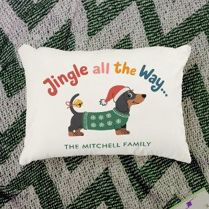 Jingle All the Way Hund – Maßgeschmückte Weihnacht Dekokissen