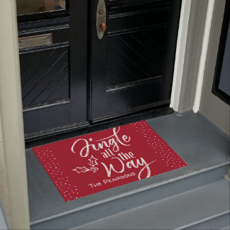 Jingle All Way - Personalisierte Weihnachten Fußmatte