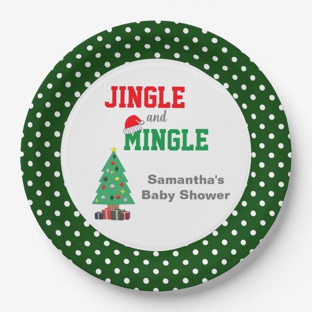 Jingle and Mingle Baby Shooter Pappteller (Vorderseite)