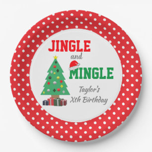 Jingle and Mingle Birthday Paper Plate Pappteller