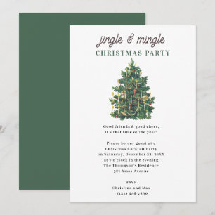 Jingle and Mingle Weihnachtsfeier Einladung