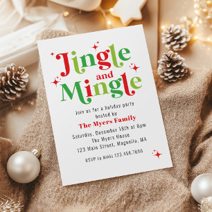 Jingle and Mingle Weihnachtsfeier Einladung