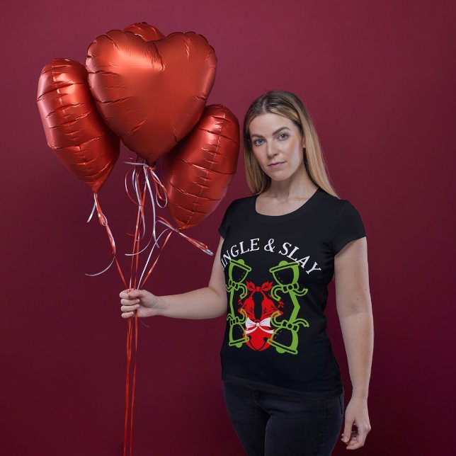 Jingle and Slay Christmas T-Shirt (Von Creator hochgeladen)