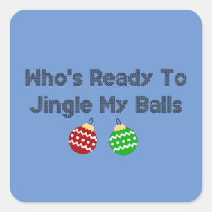 Jingle Balls Quadratischer Aufkleber