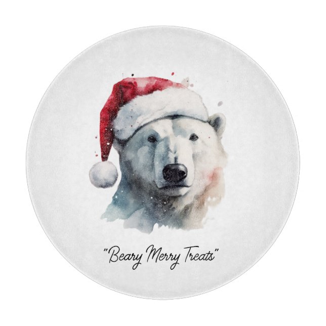 Jingle Bear Joy, individuell Schneidebrett (Vorderseite)