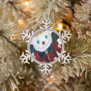 Jingle Bear Schneeflocken Zinn-Ornament