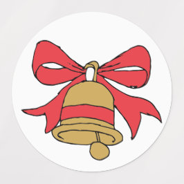 Jingle Bell Cartoon Christmas Bells Clipart Clip Etiketten