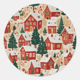 Jingle Bell Jubilee Runder Aufkleber