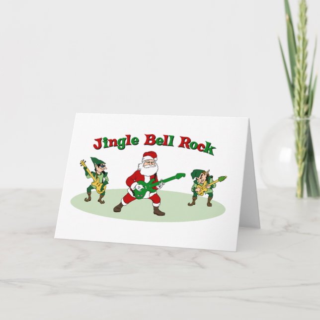 Jingle Bell Rock Card Feiertagskarte (Vorderseite)