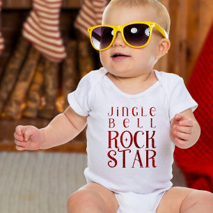 Jingle Bell Rockstar, Weihnachten Baby Strampler