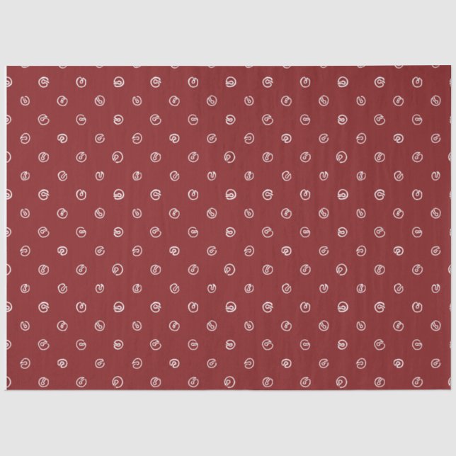 Jingle Bell Tissue Paper-Compliments Skating Santa Seidenpapier (Vorderseite)