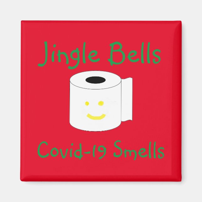 Jingle Bells Covid-19 Smells Magnet (Vorne)