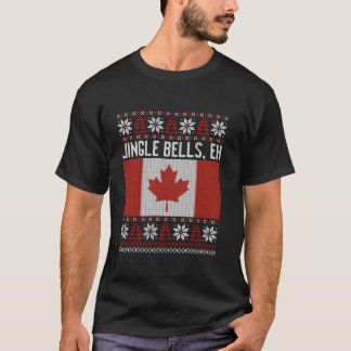 Jingle Bells eh Funny Canadian Ugly Sweater Christ T-Shirt