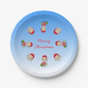 Jingle Bells mit Santa Pappteller