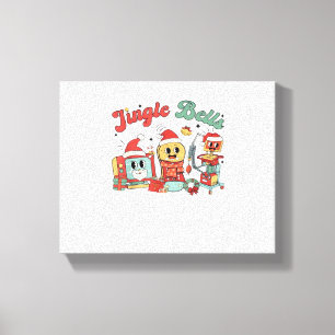 Jingle Bells Nurse, Christmas Nurse, Funny Weihnac Leinwanddruck