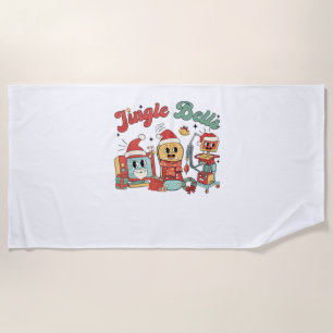 Jingle Bells Nurse, Christmas Nurse, Funny Weihnac Strandtuch
