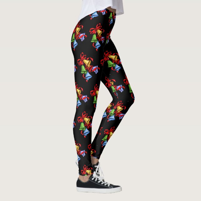 Jingle Bells on Black - Leggings (Rechts)