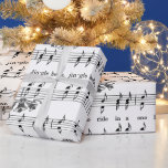 Jingle Bells Sheet Music Christmas Wrapping Paper Geschenkpapier<br><div class="desc">Weihnachtspapier</div>