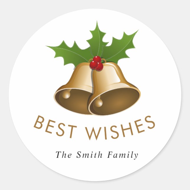 Jingle Bells Smith Family Runder Aufkleber (Vorderseite)