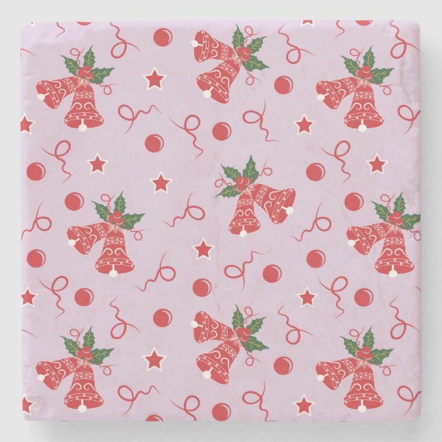 Jingle Bells Steinuntersetzer (Vorderseite)