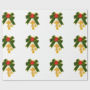 Jingle Bells White Wrapping Paper Geschenkpapier