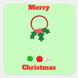 Jingle Bells Wreath Stickers