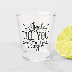 Jingle bis You Tingle   Funny XMAS Drink Spaß Schnapsglas