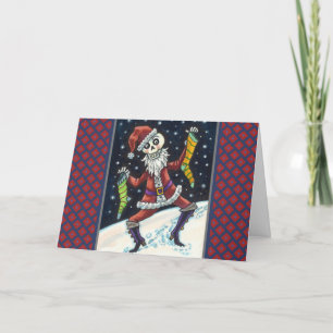 JINGLE BONES WEIHNACHTSMANN, WEIHNACHTSSKELETT & S FEIERTAGSKARTE