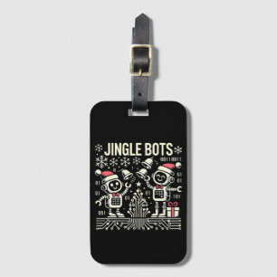 Jingle Bots Festive Holiday Roboter mit Weihnachts Gepäckanhänger