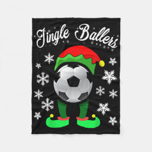 Jingle Byllers Weihnachts-Fußball-Elf  Fleecedecke