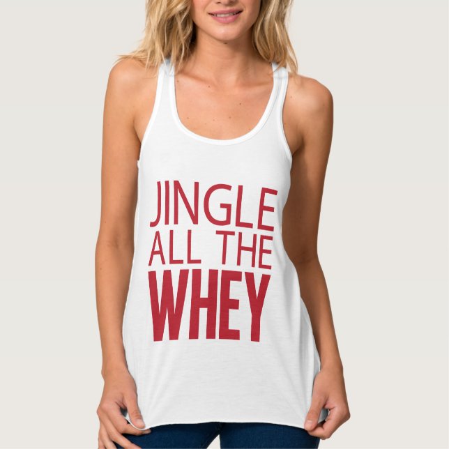 Jingle den ganzen Molke-Behälter Tank Top (Vorderseite)